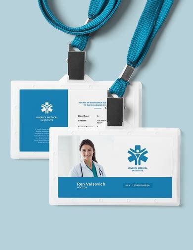 medical id card templates