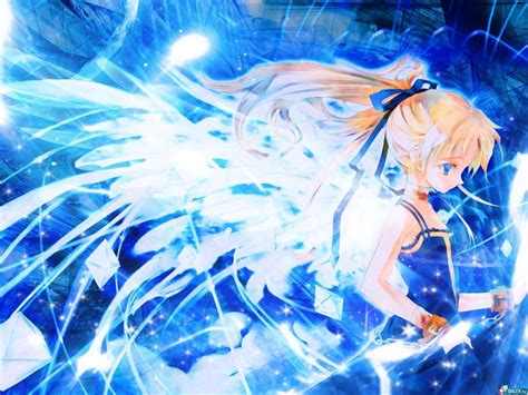 blue angel anime angels wallpaper  fanpop