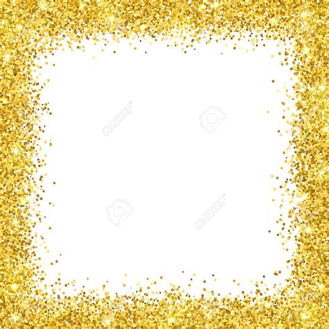 gold glitter border clipart   cliparts  images
