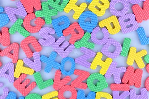 random colorful english alphabet stock photo image  language