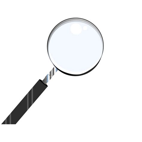 Abstracts Title With Magnifying Glass Png Svg Clip Art