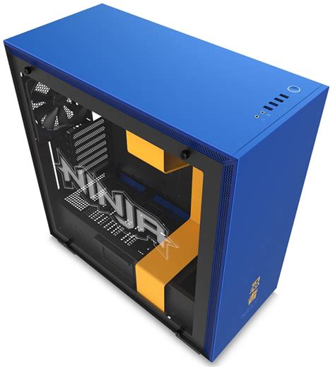 Nzxt H700i Ninja Blue Case Gaming Mid Tower Tempered Glass Window 4x