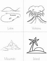 Landforms Coloring Pages Kids Sheet Book Printable Landform Sheets Plateau Twisty Getcolorings Science Earth Books sketch template