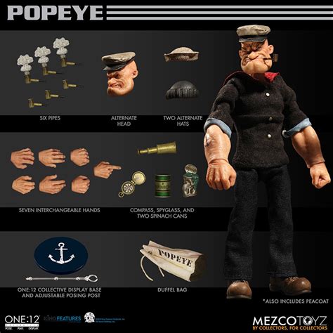 a realistic popeye the sailor action figure