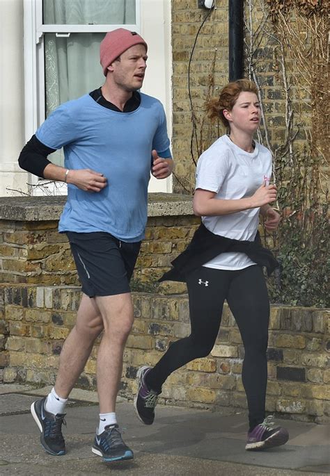james norton goes jogging with girlfriend and onscreen sister jessie buckley daily mail online