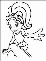 Coloring Polly sketch template