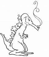 Dragon Coloring Smoke Puffing Print Printactivities Clipart Kids Designlooter Library Clip Popular sketch template