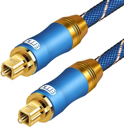 emk digital optical audio cable fiber optical toslink cable spdif audio cable male  male cord