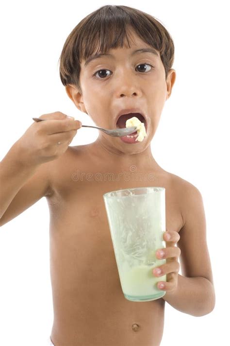 boy eating stock photo image  child poor diet lunch