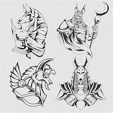 Anubis Mrtatuajes Egyptian sketch template