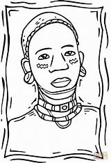 African Coloring Pages Getdrawings sketch template