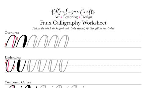 calligraphy  printable practice sheets  printable templates