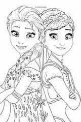 Frozen Coloring Pages Elsa Anna Colorat Characters Movie Planse sketch template