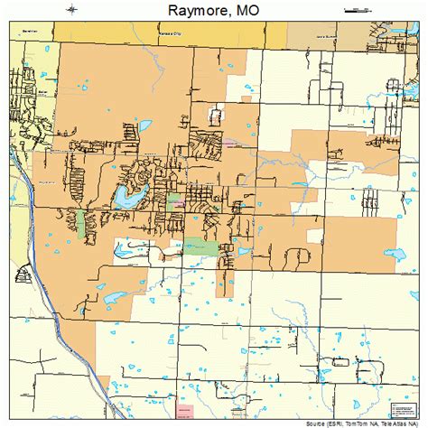 raymore missouri street map