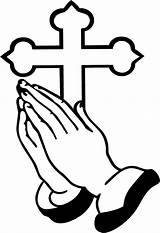 Praying Hands Coloring Pages Clipart Clip sketch template