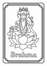 Hindu Gods Pages Colouring Coloring Sheets Sparklebox Preview Getcolorings sketch template