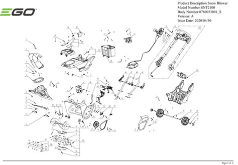 snow blower parts diagrams