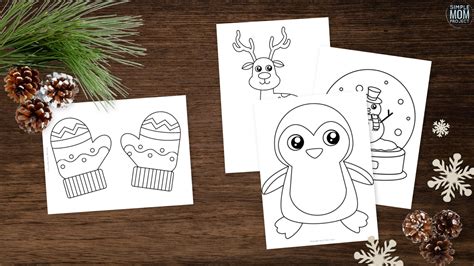 printable winter template bundle simple mom project