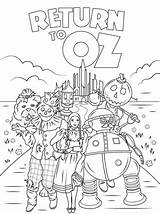 Oz Coloring Pages Return Wizard Legends Powerful Color Printable Drawing Dot Characters Tales Kids sketch template