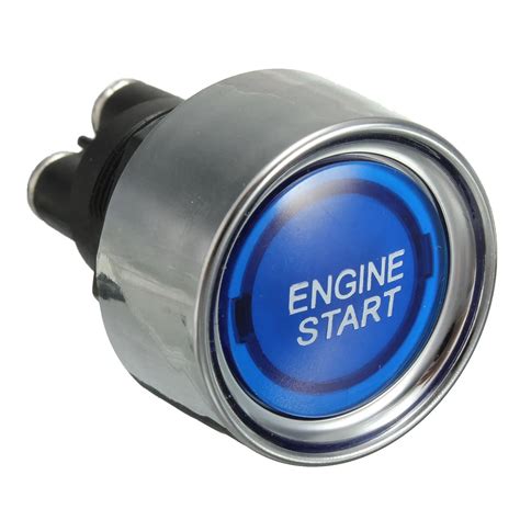 buy blue led universal car auto engine start push button illuminated switch