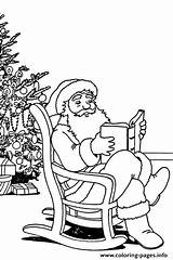 Coloring Pages Santa Tree Christmas Claus Printable Drawing Info Print Colouring Color sketch template