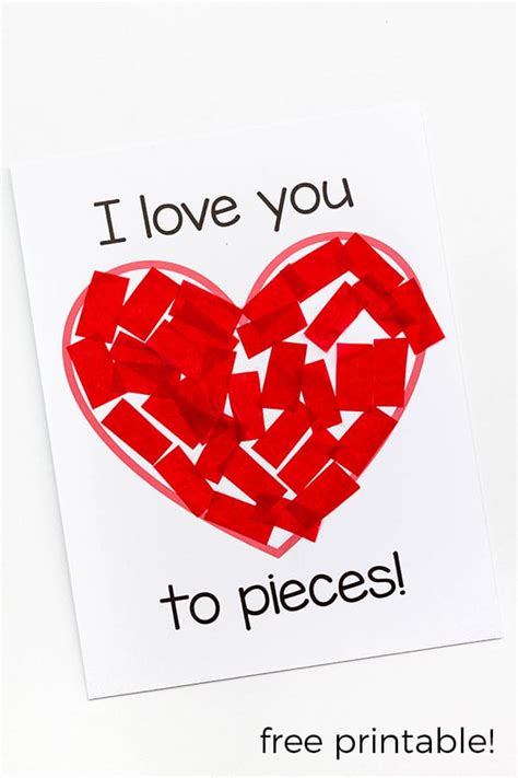 I Love You To Pieces Valentine Printable 2023 – Get Latest Valentines