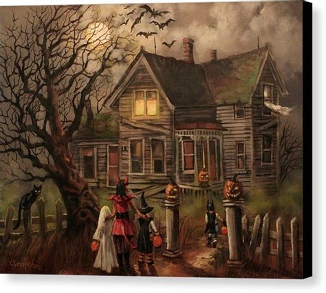 Halloween Dare Canvas Print Canvas Art By Tom Shropshire