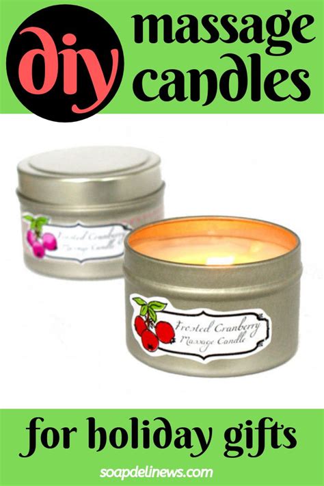 how to make homemade massage candles for seasonal diy holiday ts