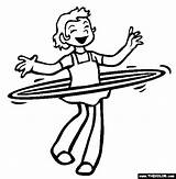 Hula Hoop Coloring Pages Inventions Great Gif Template Thecolor sketch template