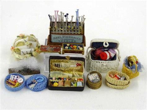 artisan dollhouse miniature sewing accessories