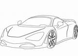 Mclaren Coloring 720s Pages Printable Drawing Supercoloring Categories Cars sketch template