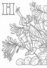 Coloring Pages Fairy Visit Alphabet Colouring sketch template