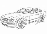Coloring Mustang Pages Car Printable Popular sketch template