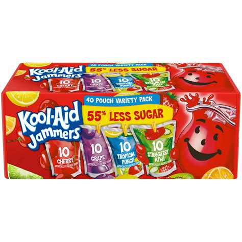 kool aid jammers artificially flavored drink variety pack  ct box