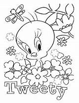 Tweety Canary Kolorowanki Malowanki Druku Sylvester sketch template