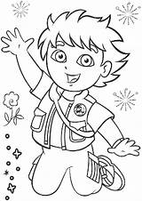 Coloring Diego Pages Go Print sketch template