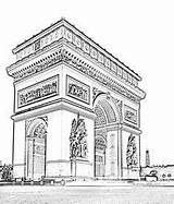 Coloring Triomphe sketch template