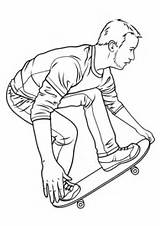 Skateboard Coloring Skateboarding Pages Hawk Drawing Printable Tony Ramp Color Print Colorings Drawings Paper Categories sketch template