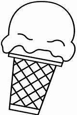 Coloring Pages Easy Ice Cream Cone Cliparts Printable Sweet Simple Icecream Favorites Add Kids Clipart sketch template