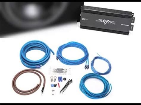 skar audio rp  class  amplifier   gauge wiring kit included unboxing youtube