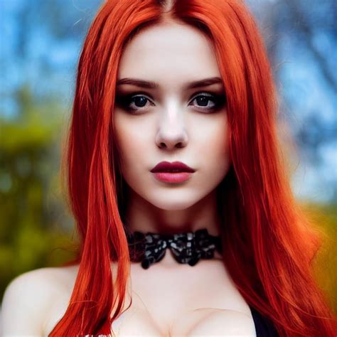 Premium Photo Beautiful Ginger Woman Redhaired Girl Portrait 3d Rendering