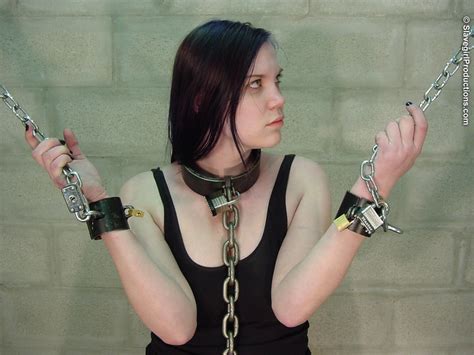 girl leash on slave collar captions