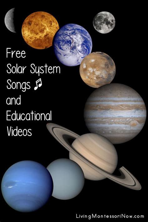 solar system songs  educational  living montessori