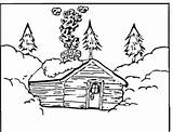 Coloring Pages Log Cabin Printable Woods Color Cabins Mountain Sheets Adult Winter Houses Supercoloring Online Template Categories Loading Chalet Templates sketch template