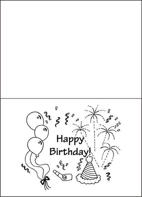 birthday cards  color    printables printablee