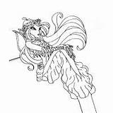 Coloring Winx Pages Mermaid Musa Tynix sketch template