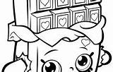 Coloring Printable Shopkins Pages Cheeky Shopkin Chocolate Medium sketch template