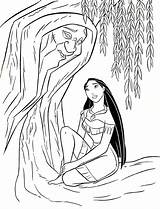 Pocahontas Coloring Pages Print Grandmother Willow Printable sketch template