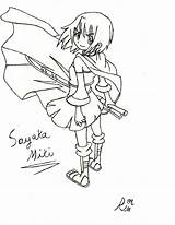 Miki Sayaka sketch template