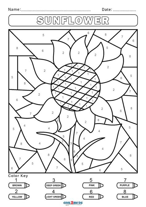 summer coloring  number  coloring pages